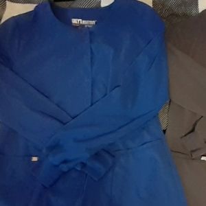 Greys anatomy royal blue scrub jacket